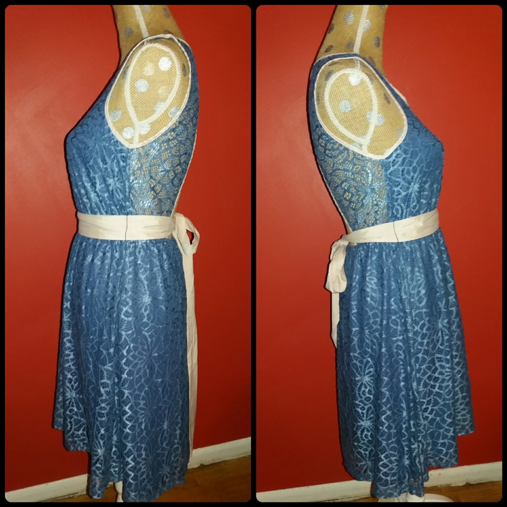 A'reve Lace Knee Length Dress - Picture 4 of 9